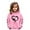 Pink, variant on Toddler Girls Pullover Hoodie Sweatshirt Long Sleeve Sweatshirt Graphic Hoody Kids Cute Pullovers Top Clothes Size 4-5T,Black