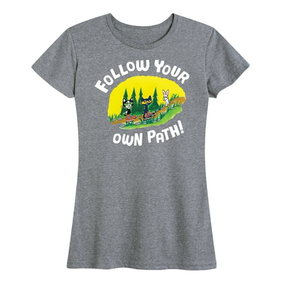 Pete The Cat - Follow Your Own Path - Women's Short Sleeve Graphic T-Shirt