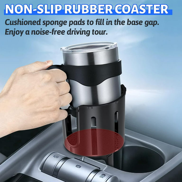 Car Cup Holder Expander and Adapter for Large Bottles - Compatible with  HydroFlask, Nalgene, Yeti, Camelbak and Klean Kanteen Bottles, Cups and Mugs