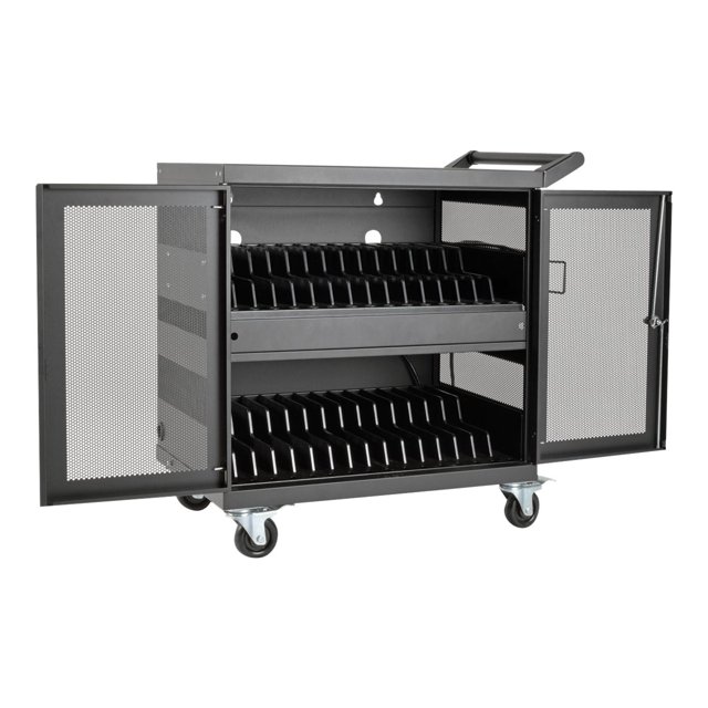 Tripp Lite Chariot de charge USB 32 Ports Station de Rangement Tablette Android iPad - Chariot (sync et charge) - pour 32 Tablettes - Acier Poudré - Noir