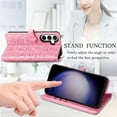 thumbnail image 4 of Wallet Phone Case for Samsung Galaxy S23 FE,Cute Cartoon Cat Dog Pattern PU Leather Case with Magnetic Clasp and Cash Card Slots Holder Holster for Samsung Galaxy S23 FE,CD Pink, 4 of 18