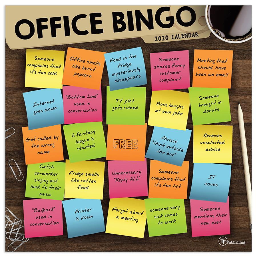 2020 Office Bingo Wall Calendar Walmart Canada