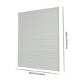 thumbnail image 2 of Persianas plisadas temporales para ventanas, sin taladros, autoadhesivas, con aislamiento térmico, elevador inalámbrico para dormitorio, accesorio de Blanco M, 2 of 8