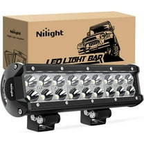 Nilight LED Light Bar 9Inch 54W 3600LM Spot Off Road Driving Lamp Super Bright Waterproof Fog Work Lighting for Trucks SUV ATV UTV Pick-up Boat Tractor 4x4 Van Camper
