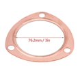 thumbnail image 2 of 2 Pack 3 Inch Copper Exhaust Manifold Gaskets Reusable for SBC BBC 302 350 454 383, 2 of 4