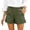 Green, variant on Linen Shorts for Women High Waist Wide Leg Bermuda Shorts with Pockets Trendy Casual Summer Button Chino Dress Short Khaki M