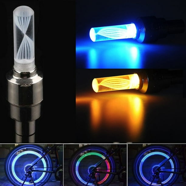 4x Vehicle 7 Color Changing Tire Valve Stem Covers Flashing Led Lights Kit Walmart Com Walmart Com