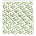 thumbnail image 3 of Ambesonne Jasmine Shower Curtain, Nostalgic Floral Branch, 69"Wx70"L, Lime Green Off White, 3 of 3
