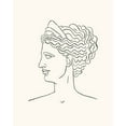 thumbnail image 2 of Popp, Grace 12x14 White Modern Wood Framed Museum Art Print Titled - Greek Busts III, 2 of 4