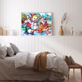 thumbnail image 3 of Cuadros Decorativos Kits de pintura de diamante 5D DIY Taladro redondo completo Muñeco de nieve Esquí Mosaico Imagen Pared Tmvgtek embutido en tela, 3 of 9