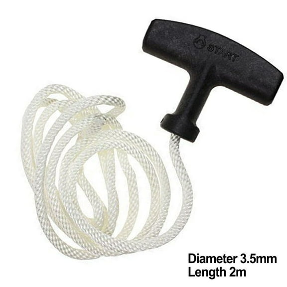 Universal Lawnmower Starter Pull Handle & Cord Line/Rope Mower Engine Petrol