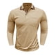 thumbnail image 5 of pstuiky camisa de manga larga para hombre, Cárdigan informal de manga larga con botones y bolsillo para hombre Tops de talla grande para hombre l, 5 of 7