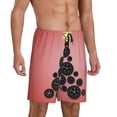 thumbnail image 2 of Naloa Happy New Year3 Men's Short Pajama Pants, Pj Shorts, Lounge Comfort Shorts-Medium, 2 of 6