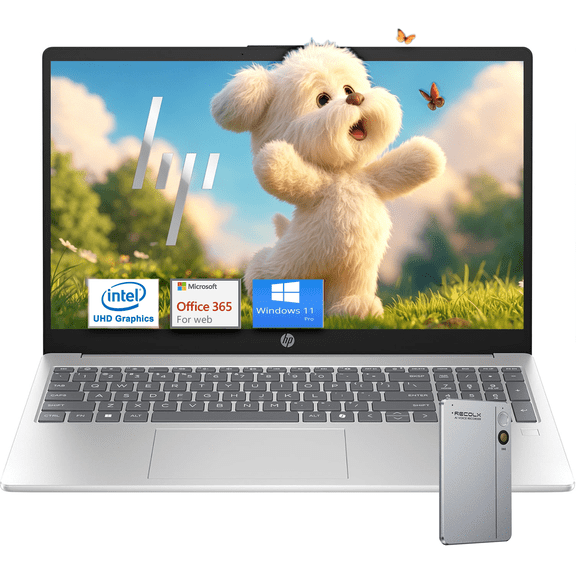 HP 15.6" FHD IPS Laptop ā Intel Core i3-N305 8-Core, 8GB RAM, 512GB SSD, Windows 11 Pro, Natural Silver, Ideal for Students & Professionals,