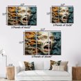 thumbnail image 4 of Designart Surrealism framed wall Art, Morphing Faces of Surrealism , Surrealism framed wall art decor, Multi-Color Modern Gold framed wall art, 40x30 inches Gold Frame, 4 of 5