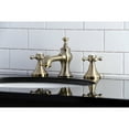 thumbnail image 3 of Kingston Brass KC7063BX English Country 8 in. Widespread Bathroom Faucet, Antique Brass, 3 of 5