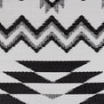 thumbnail image 4 of Northlight 4' x 6' Black and White Aztec Print Rectangular Outdoor Area Rug, 4 of 4