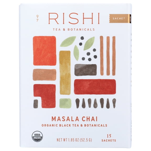 Rishi Organic Tea Masala Chai, 15 Bag