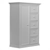 Evolur Napoli Chifforobe, Dove Gray