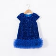 thumbnail image 5 of eczipvz Girls Sequin Dress A Line Sparkly Sleeveless Wedding Gown Party Dresses for Girls Size 18-24 Months, 5 of 7