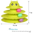 thumbnail image 2 of Rodillo Cat Toy UPSKY de 3 niveles con 6 bolas de colores, 2 of 6