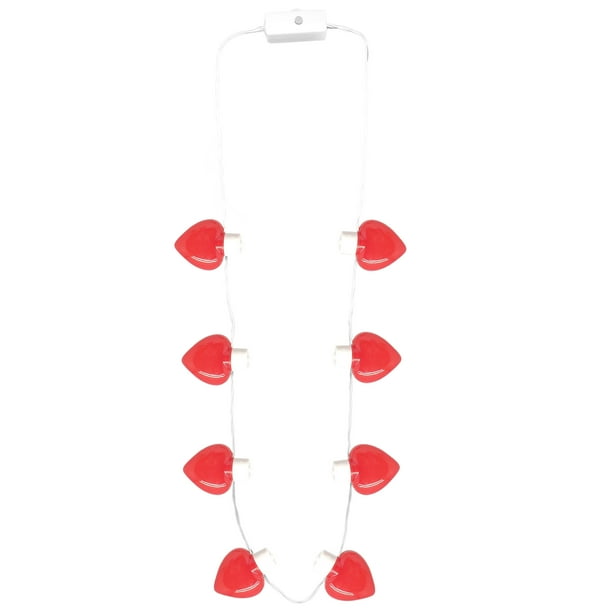WAY TO CELEBRATE! Valentine's Day Light Up Red Jumbo Hearts Unisex