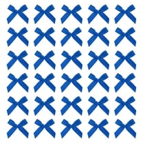 Mini Ribbon Bow 1.8 Inch Mini Small Fabric Satin Ribbon Flower Bows for Craft DIY Cake Sewing Wedding Birthday Party Wrapping Christmas Decoration, (Pack of 70, Dark Blue)