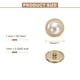 thumbnail image 2 of Uxcell 10 piezas de botones de costura de metal dorado perla 40L de 25 mm, 2 of 7