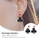 thumbnail image 3 of 1 par de pendientes de cartas de juego para mujer, accesorios de moda para las orejas, pendientes acrílicos, 3 of 8