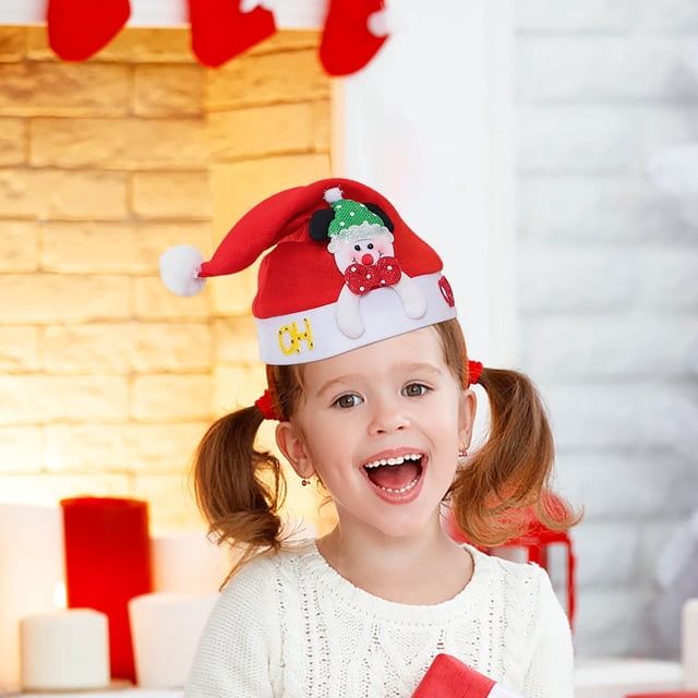 ¡Rebajas de Liquidación!, Regalo de Navidad Alces Muñeco de nieve Papá Noel Gorro navideño Gorro navideño para adultos Akmoler