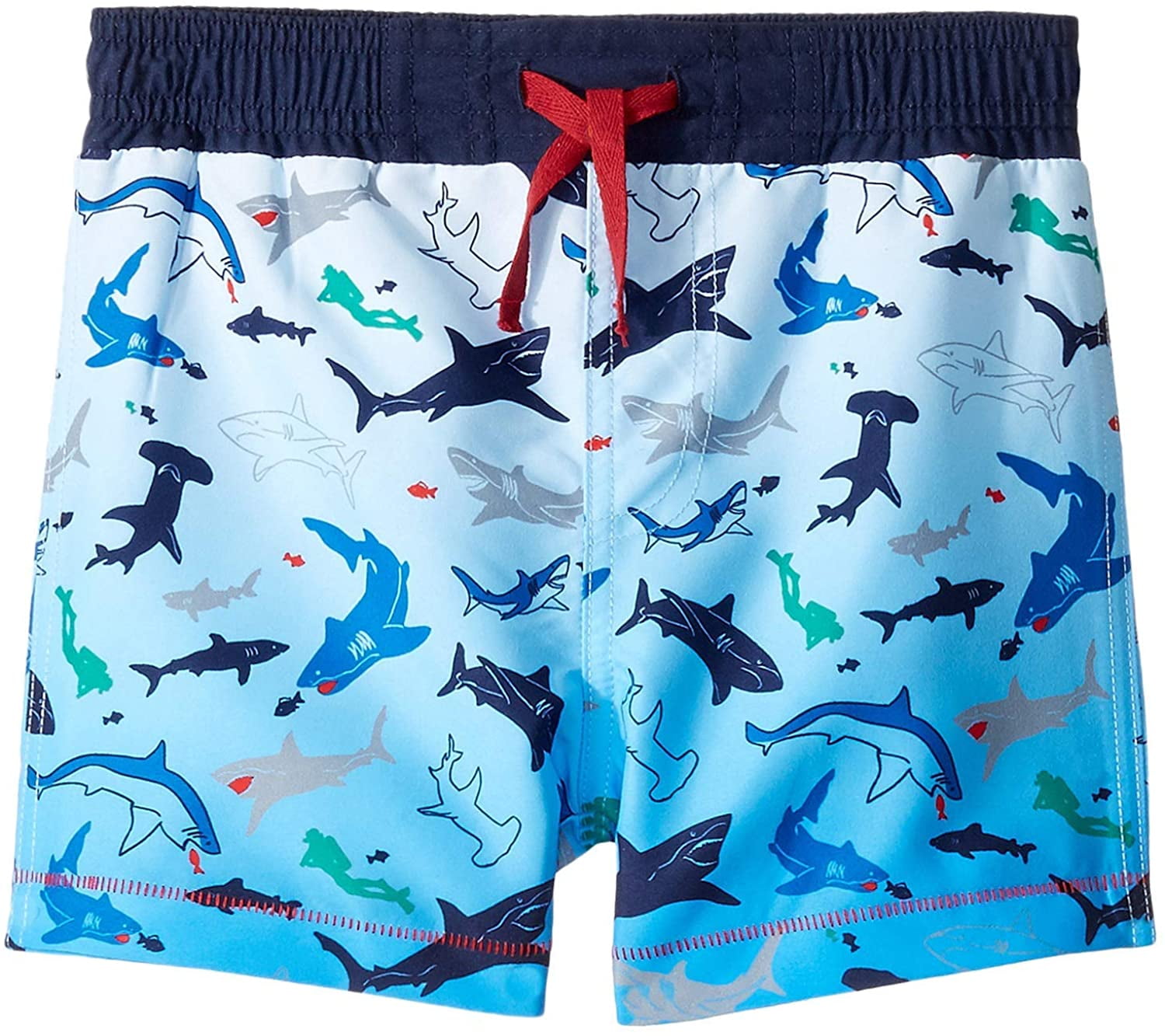Mud Pie Boys' Shark Swim Trunks, Blue, LG (4T-5T Toddler) | Walmart Canada