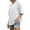White, variant on Krdevn Women's Casual Loose Fit Patch Back Design Short Sleeve Round Neck T Shirt Comfortable Pure Color Blouse Top for Daily Wear,Women's Tops, Tees & Blouses,Size:S