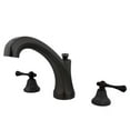 thumbnail image 1 of Kingston Brass KS4325BL 8 Inch -18 Inch Widespread Roman Tub Filler - Oil Rubbed Bronze, 1 of 1