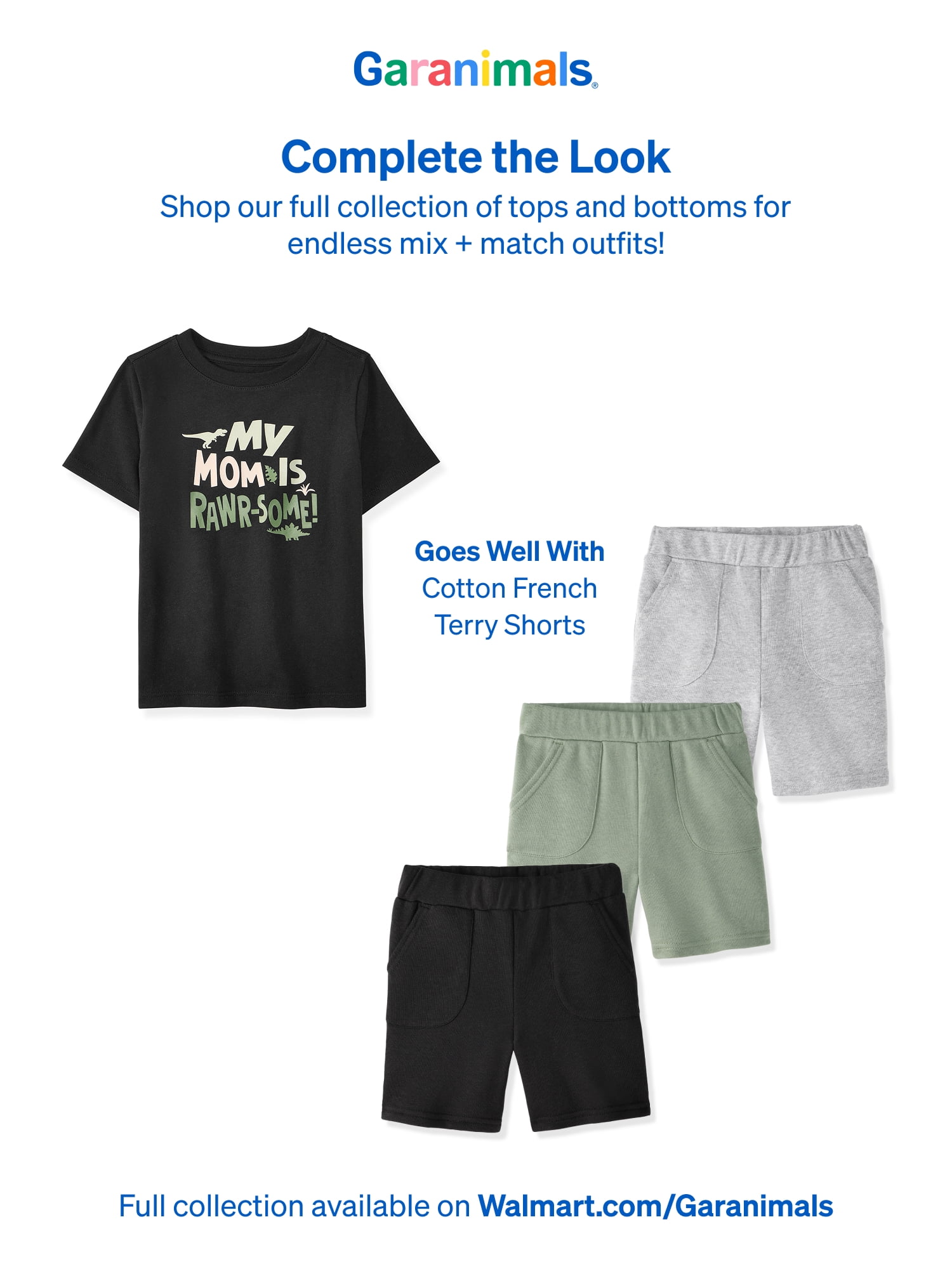 Garanimals Baby & Toddler Boys Shirts, Single & 3-Pack, Sizes 0-6T