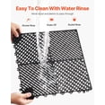 thumbnail image 4 of Interlocking Drainage Mat 15.7x15.7 Modular Cushion 24 Pcs Non Slip Black PP Floor Tile for Garage Garden Kitchen Outdoor, 4 of 6