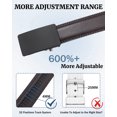 thumbnail image 2 of AWAYTR Ratchet Leather Belt for Men - Genuine Leather Black and Brown Belt for Dress Casual Pants, 2 of 8