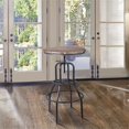 thumbnail image 2 of Armen Living LCTTPUSBPI Titan Adjustable Pub Table in Industrial Grey & Pine Wood Top, 2 of 6