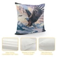 thumbnail image 4 of Orinice Eagle Mountain Bird Graphic Decorative Throw Pillow Cover for Home Couch Living Room Bed Sofa Square Zipper Closure 1PC 20x20in, 4 of 5