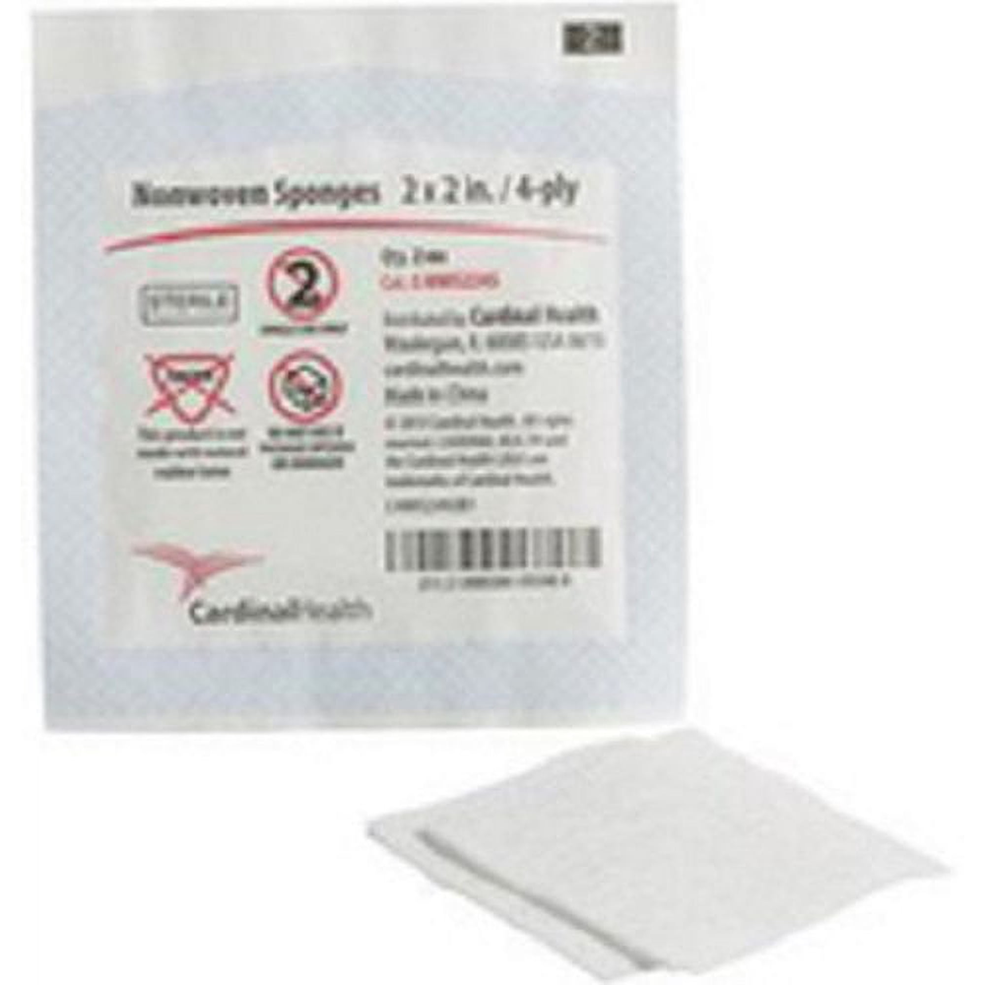Non Woven All Purpose Sponges 2" X 2", 4 Ply, Sterile 2'S, Latex Free. Replaces Zg2204S. Part No. C Nws224S (50/Box)