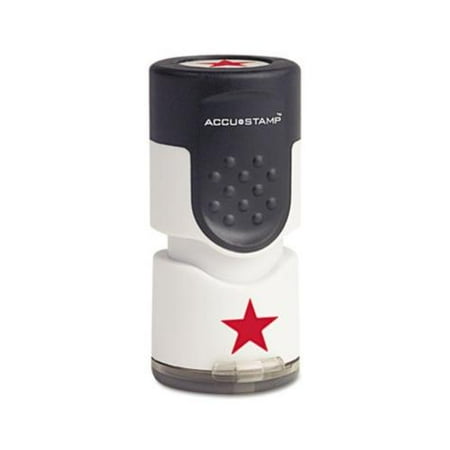 Accustamp Pre-Inked Round Stamp with Microban COS030726
