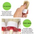 thumbnail image 3 of ERDOUY Natural Bristle Chalk Paint Wax Brush Wood Handle Round Paint Brushes for Paint Oil Watercolor Paints Waxing Brushes,Furniture, DIY Art Crafts(7PACK), 3 of 5