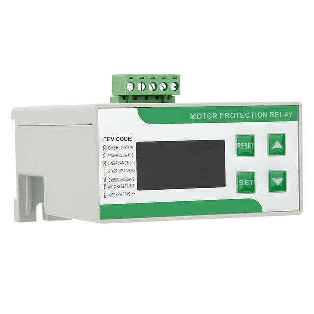 Protector 220V AC Protector De Motor Eléctrico Digital 2-99A Protector De Pérdida De Fase De Sobrecarga Con Pantalla 220V