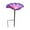 Purple, variant on SLYNSHome Hummingbird Baths for outdoors Flowers Shaped Bird Bath Garden Decoration Hummingbird Feeders With Metal Stake for Yard Patio Outside (Hot Pink)