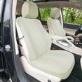 thumbnail image 3 of FH Group Universal Fit Solid Beige Car Seat Covers, Classic Cloth Seat Protector for Trucks, SUVs & Vans, Washable - Full Set, 3 of 7