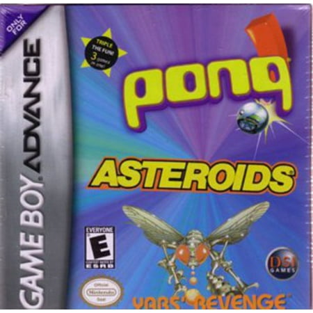 Asteroids/Pong/Yar's Revenge for Gameboy Advanced (Top 10 Best Gameboy Games)