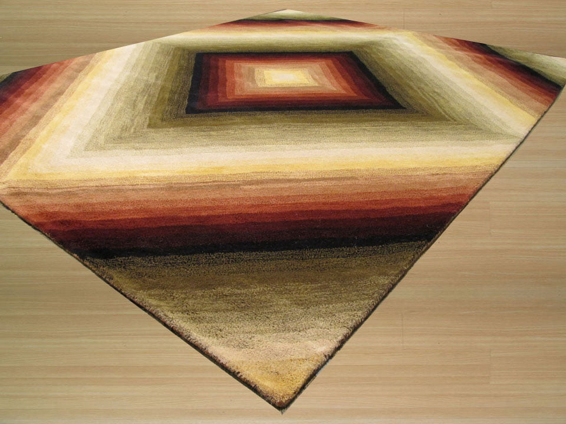Hand-tufted Wool Contemporary Abstract Desert Star Rug
