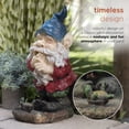 thumbnail image 6 of Alpine Corporation Smiling Gnome Statue, 15 Inch Tall, 6 of 13