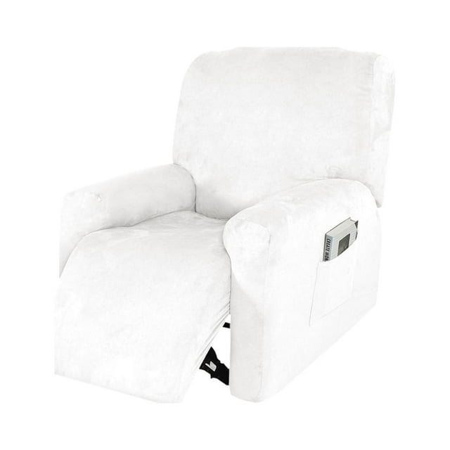 Labymos Housse de Fauteuil Inclinable Extensible Imperméable en 4 Pcs, Housse de Chaise en Suède, Maison Chambre Salon