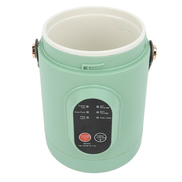 Travel Portable Electric Pot, Mini Multifunction Cooker, Electric Hot Pot with Handle Design, Compact Silent Cooking Pot for Travel Camping Office, 12 Hour Reservation for Hotel