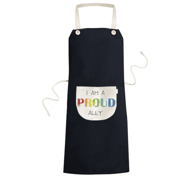 LGBT Rainbow Flag Proud Ally Apron Bib Sarong Cooking Baking Kitchen Pocket Pinafore